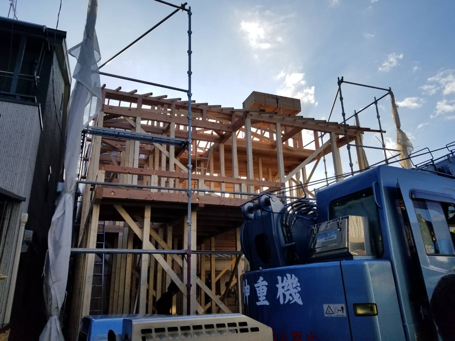 木造軸組　新築住宅
